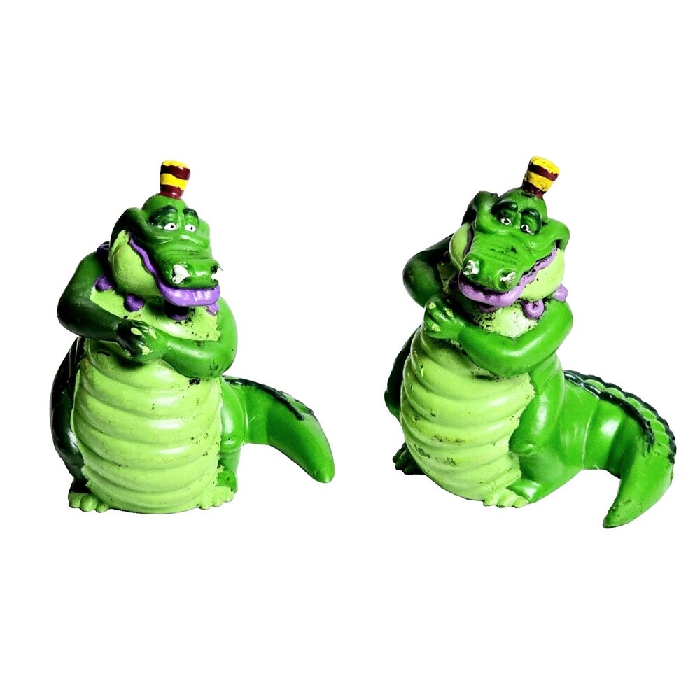 King Gator LOT 2 Vintage 1989 Toys All Dogs Go To Heaven Wendy's Alligator 3" VG